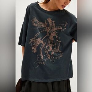 Daydreamer Fort Worth Cowboy Graphic Tee Shirt O/S